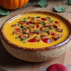 Autumn-Spiced Roasted Pumpkin Soup