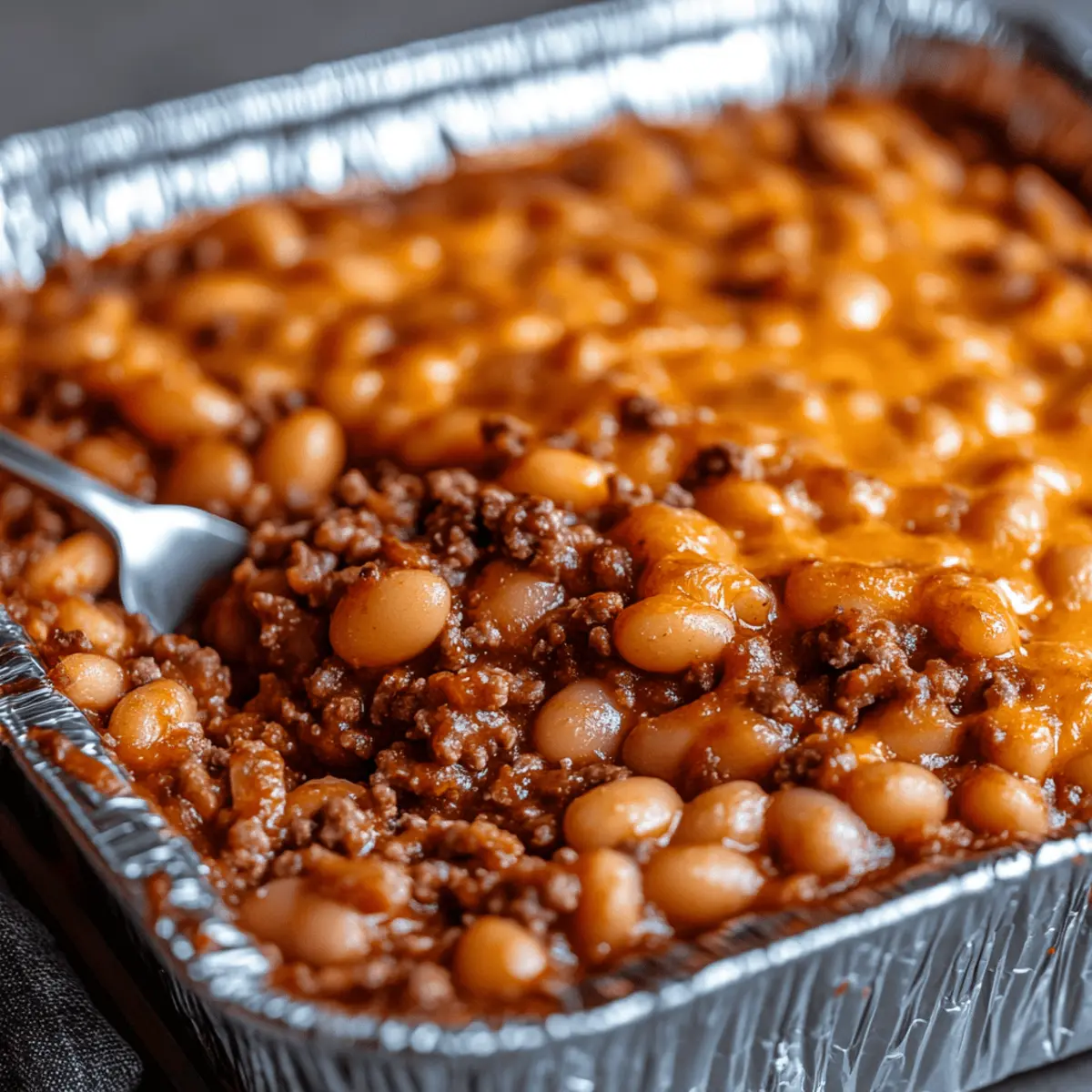 Baked Beans & Ground Beef Casserole