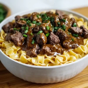 Beef Tips and Noodles