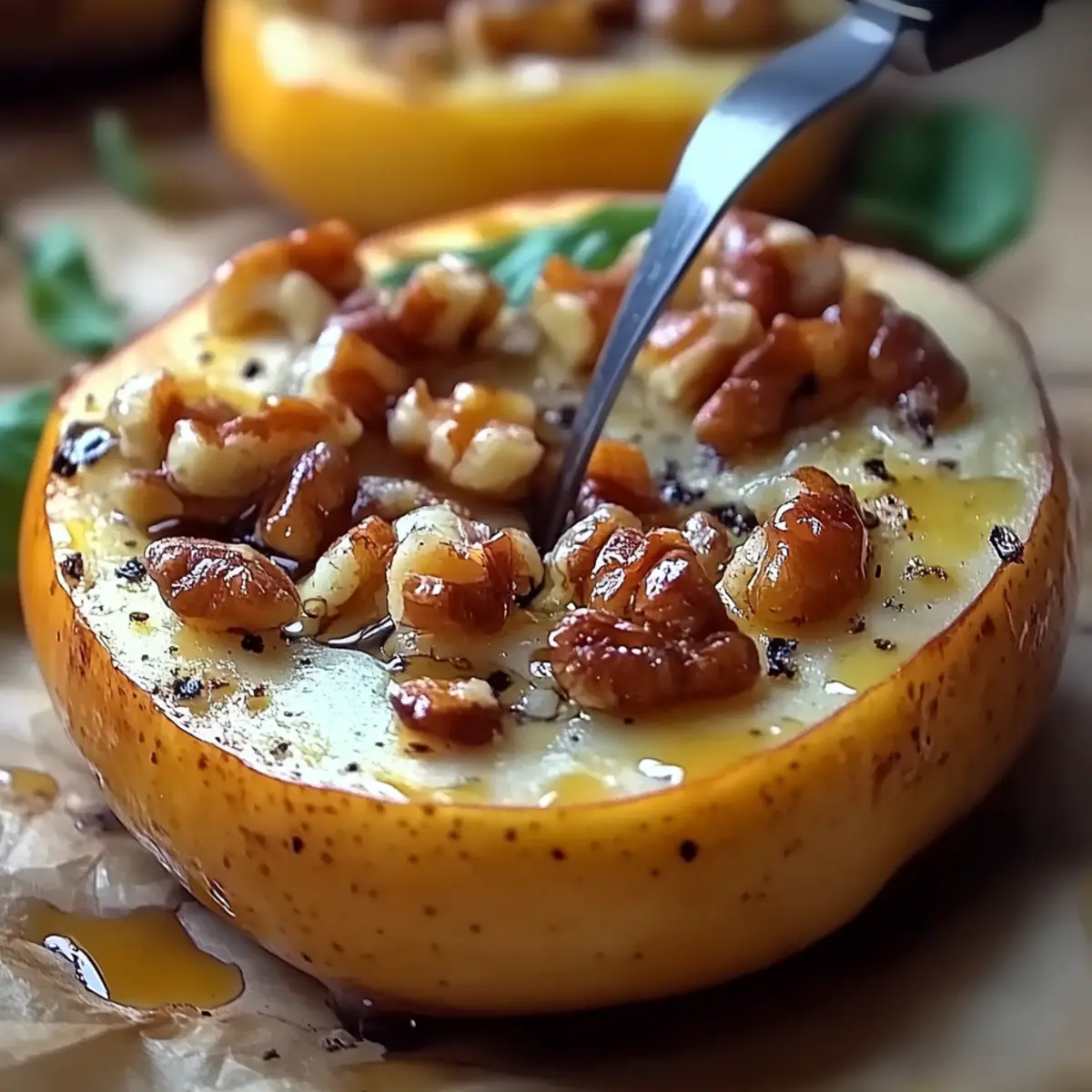 Blue Cheese Stuffed Pears