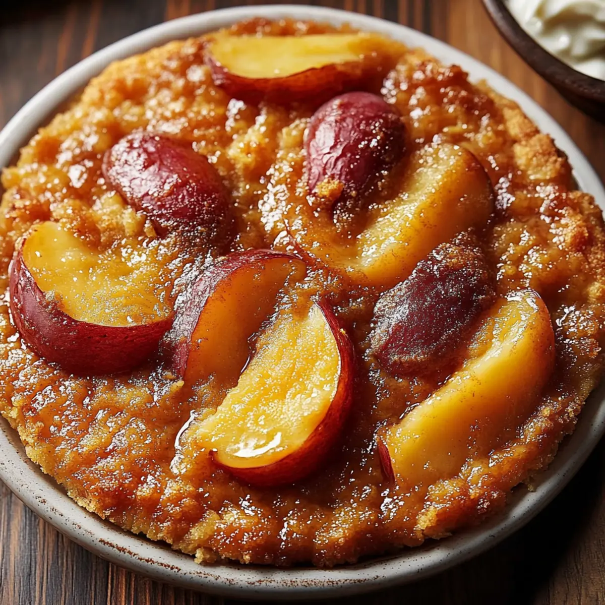 Brown Sugar Peach Cobbler