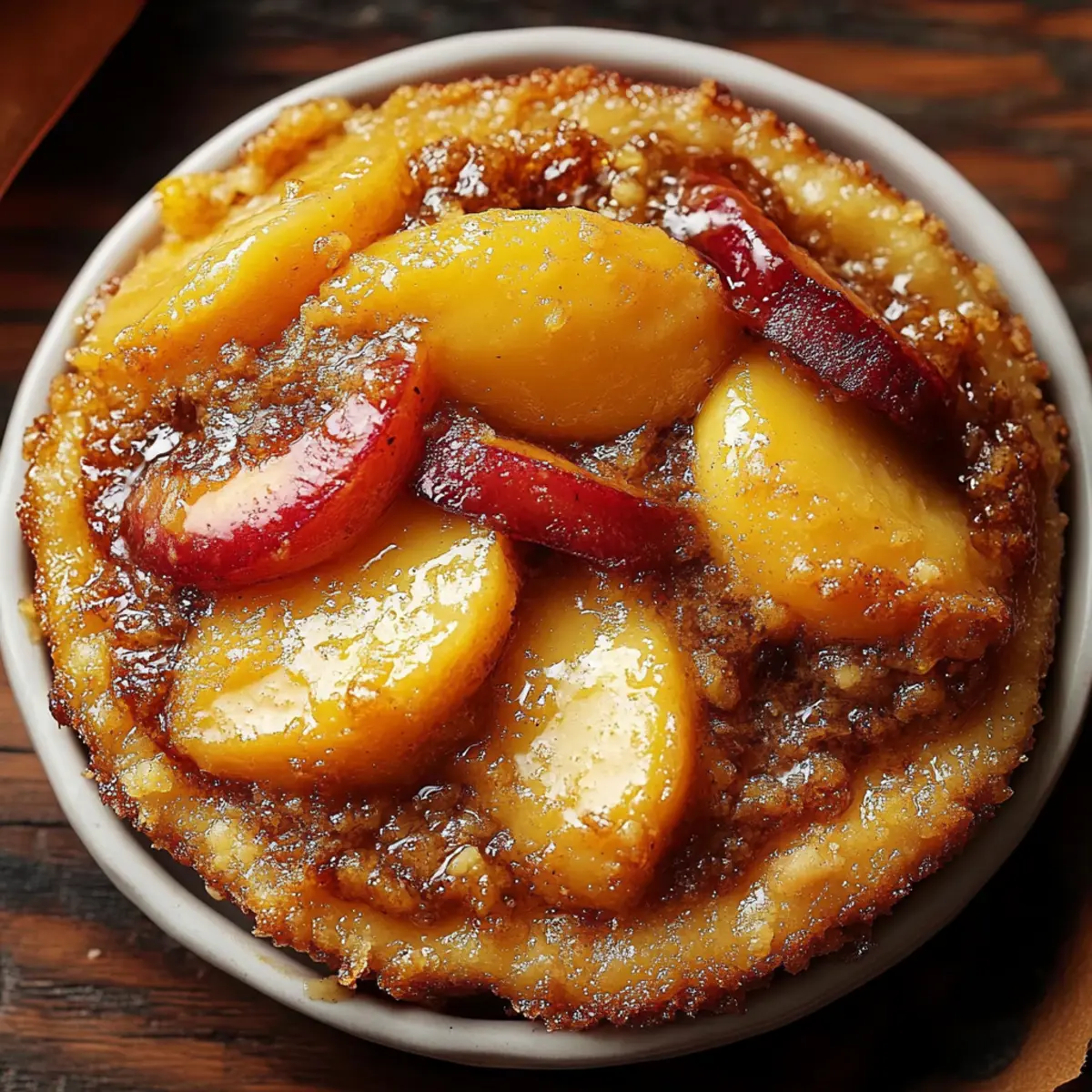 Brown Sugar Peach Cobbler