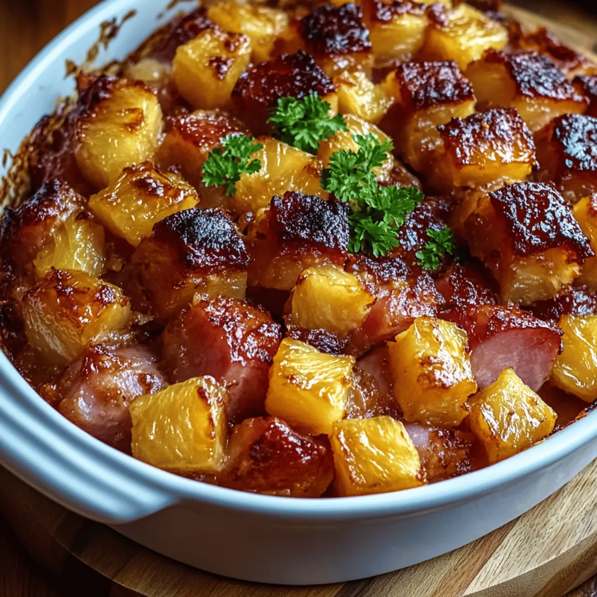Brown Sugar Pineapple Ham Bake
