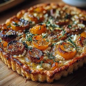 Caramelized Onion Butternut Squash Tart