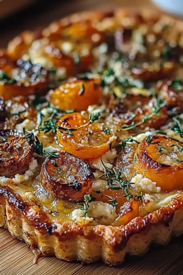 Caramelized Onion Butternut Squash Tart