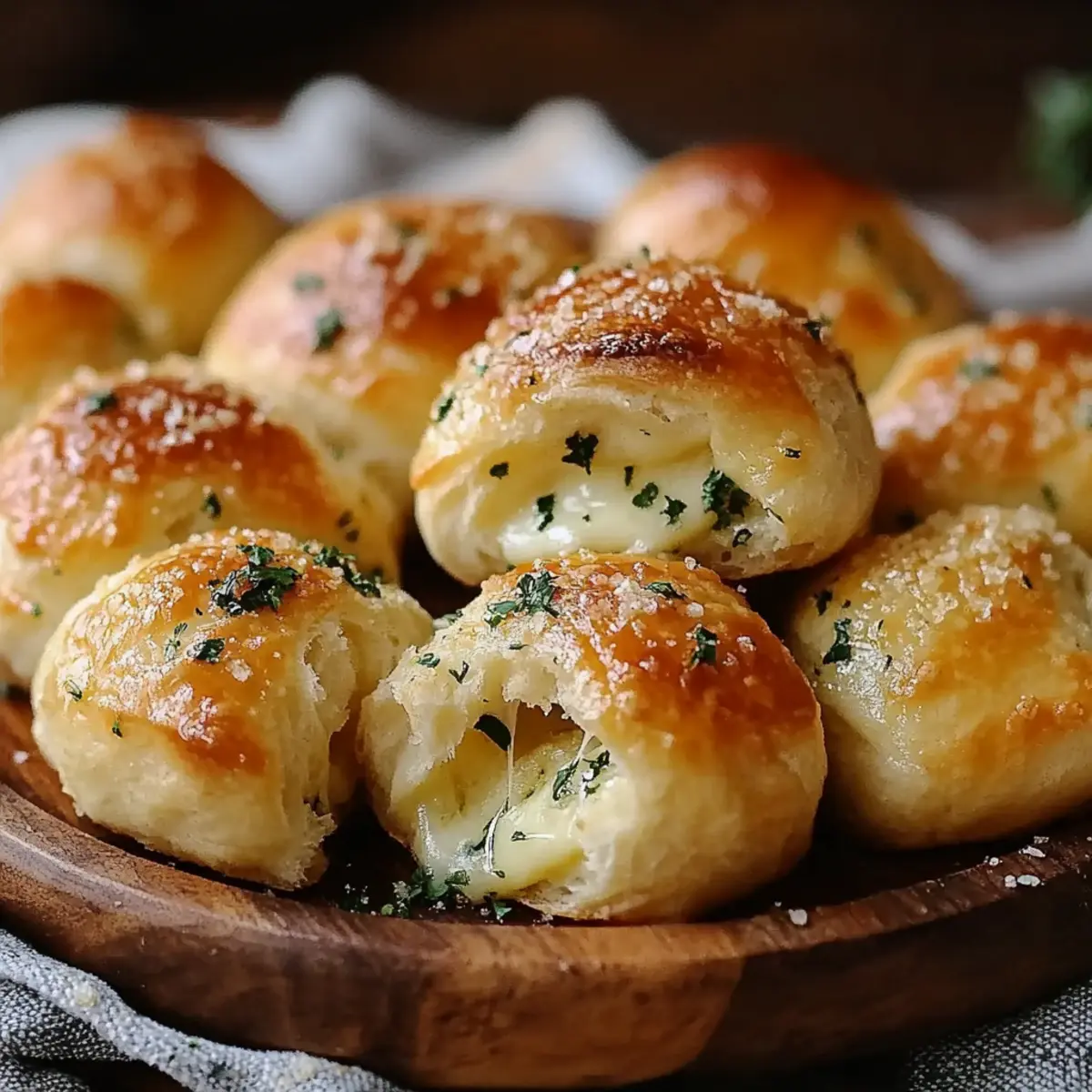 Cheese-Filled Garlic Knots