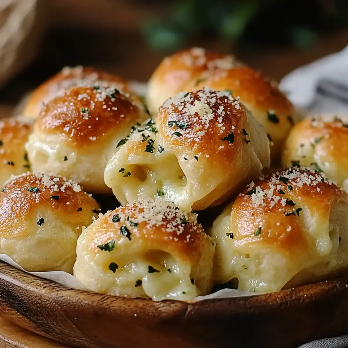 Cheese-Filled Garlic Knots
