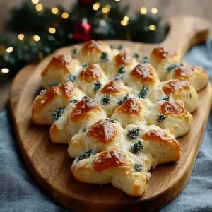 Cheesy Christmas Tree Bread