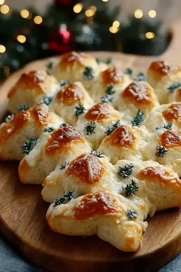 Cheesy Christmas Tree Bread