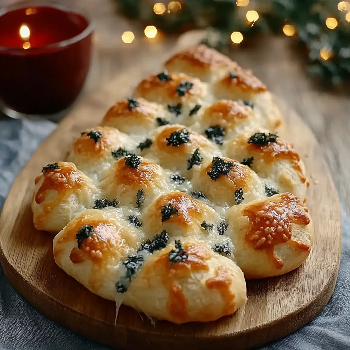 Cheesy Christmas Tree Bread