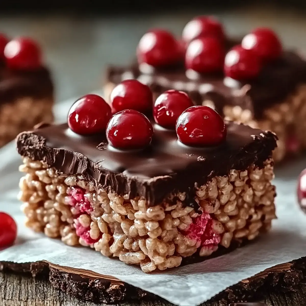 Chocolate Covered Cherry Rice Krispies