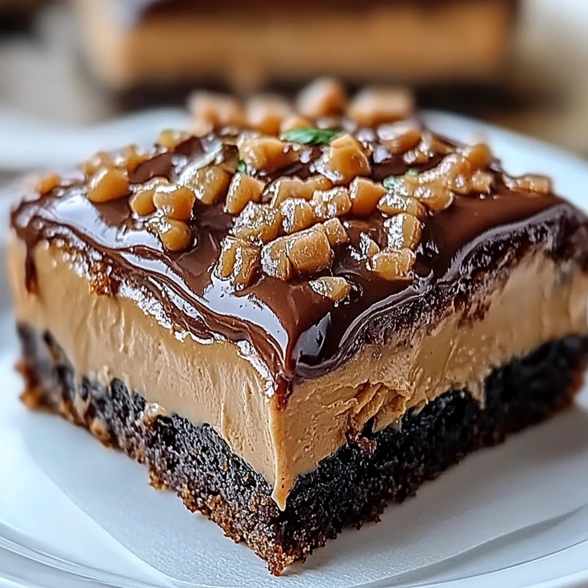 Chocolate Peanut Butter Poke Cake