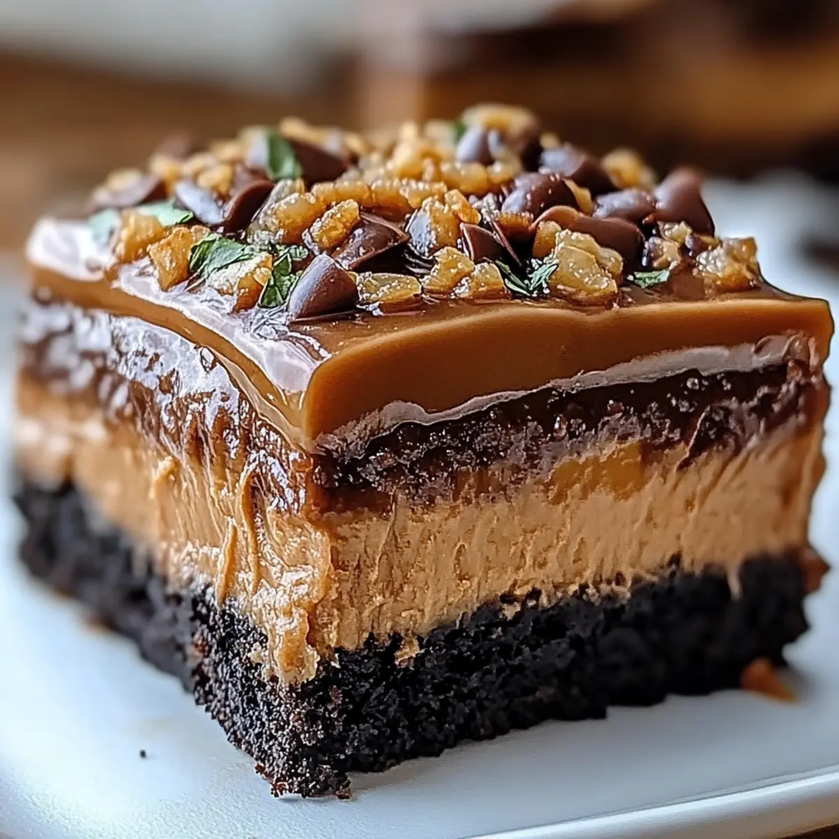 Chocolate Peanut Butter Poke Cake