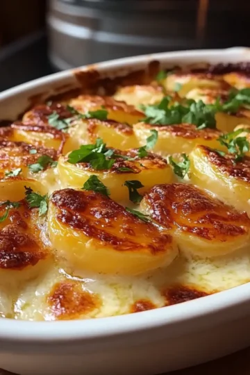 Creamy Cheesy Au Gratin Potatoes