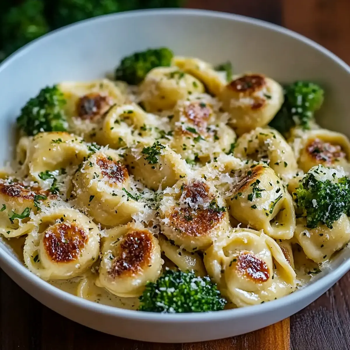 Creamy Garlic Parmesan Tortellini