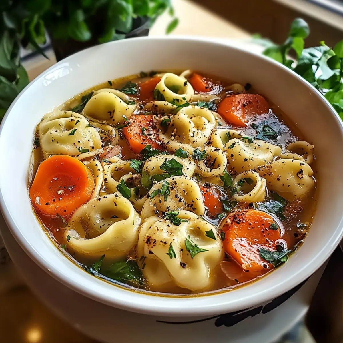 Healthy Tortellini Soup