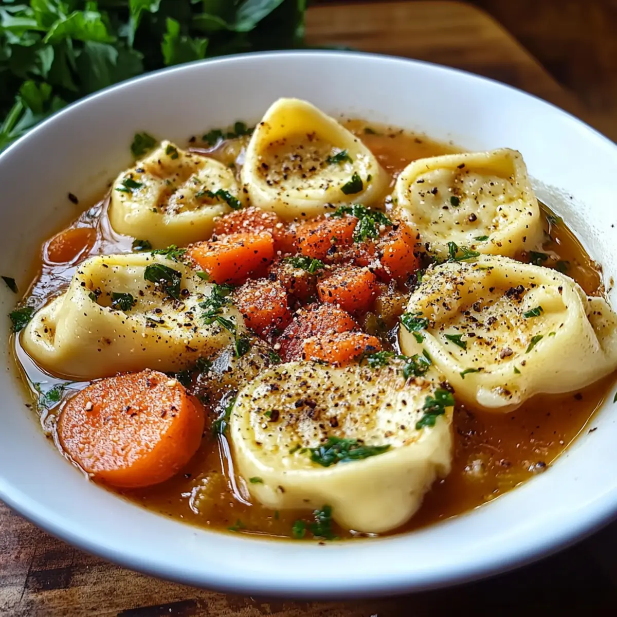 Healthy Tortellini Soup
