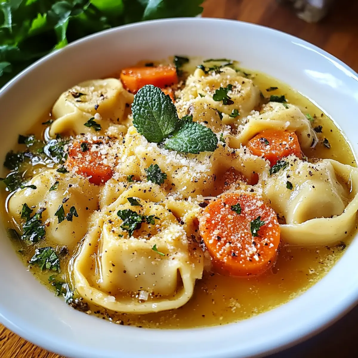 Healthy Tortellini Soup