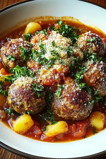 Hearty Spiced Italian Meatball Stew