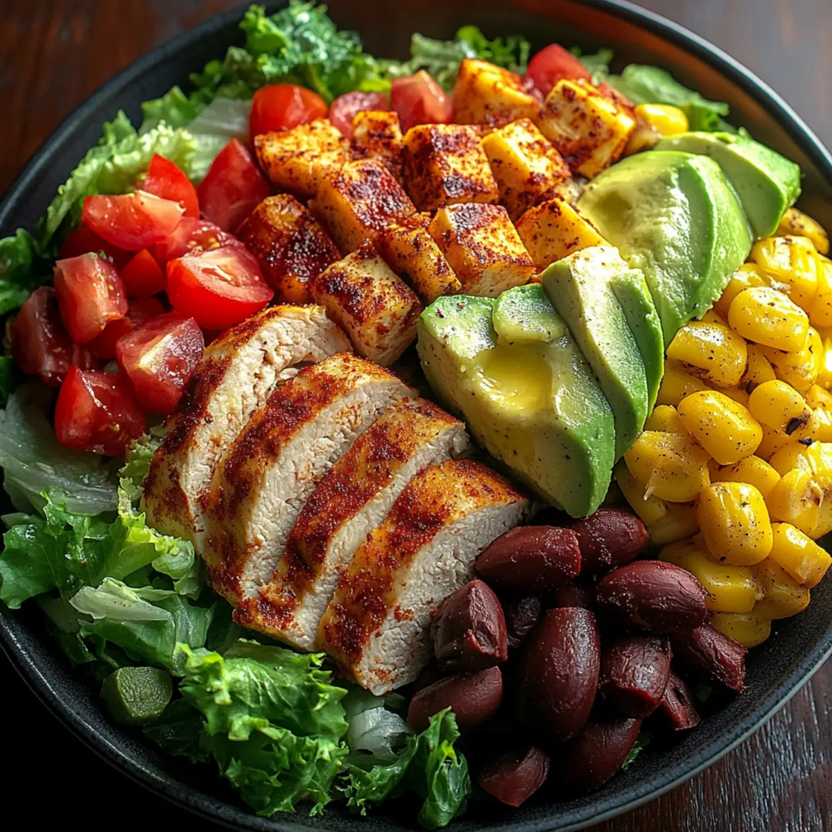 High Protein Southwest Chicken Salad