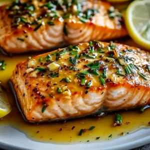 Honey Garlic Butter Baked Salmon