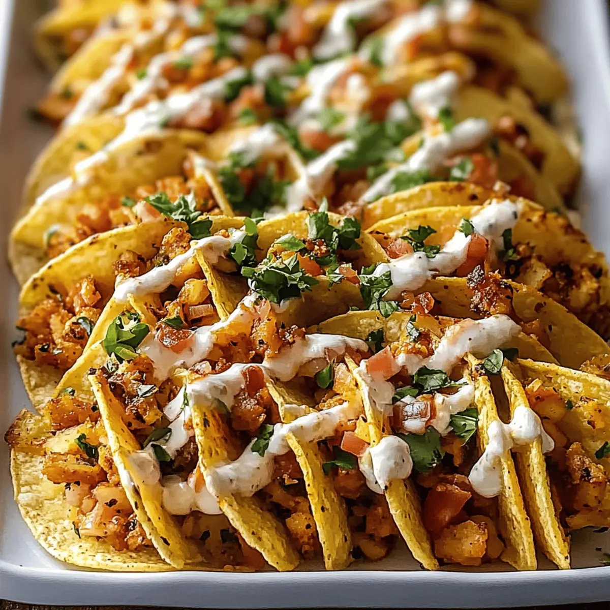 Mini Baked Chicken Tacos