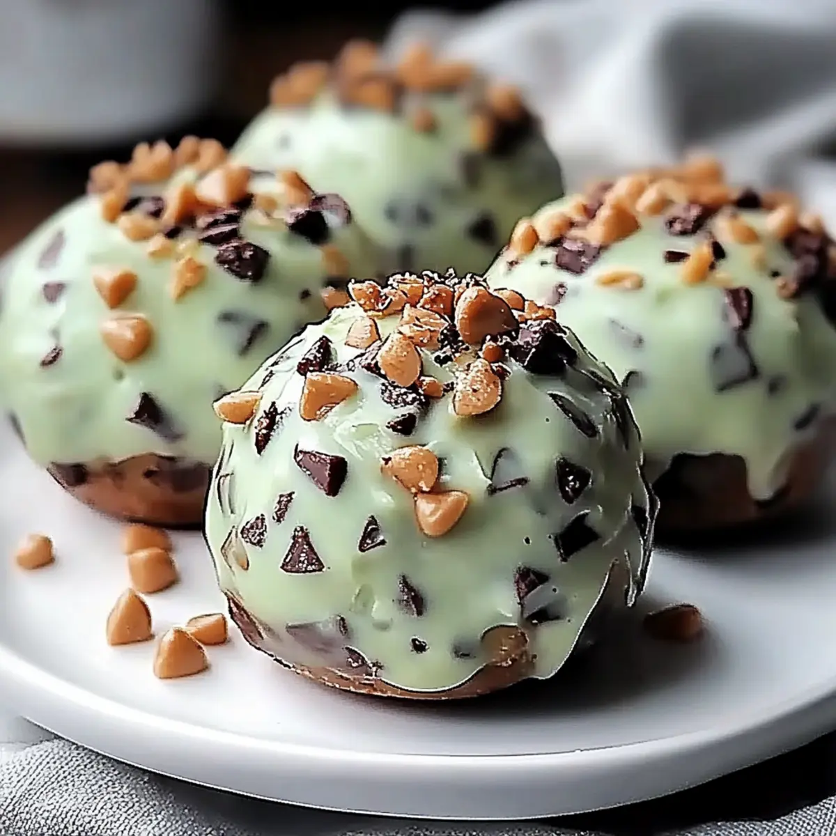 Mint Chocolate Chip Protein Balls