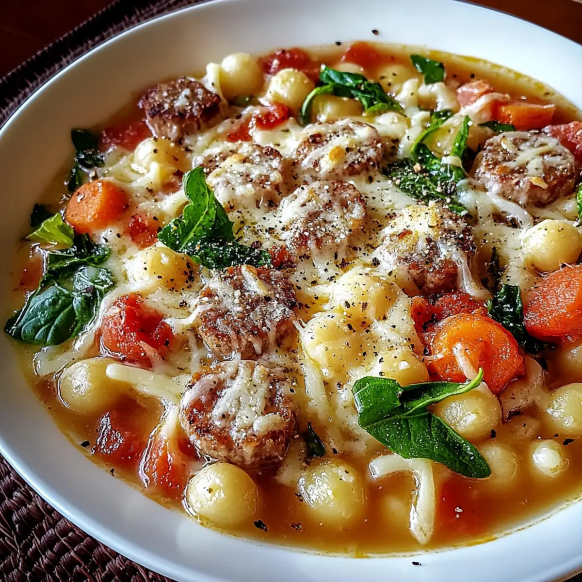 Parmesan Sausage Soup