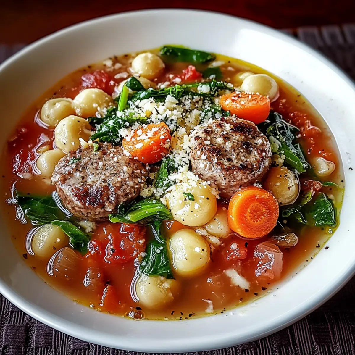 Parmesan Sausage Soup