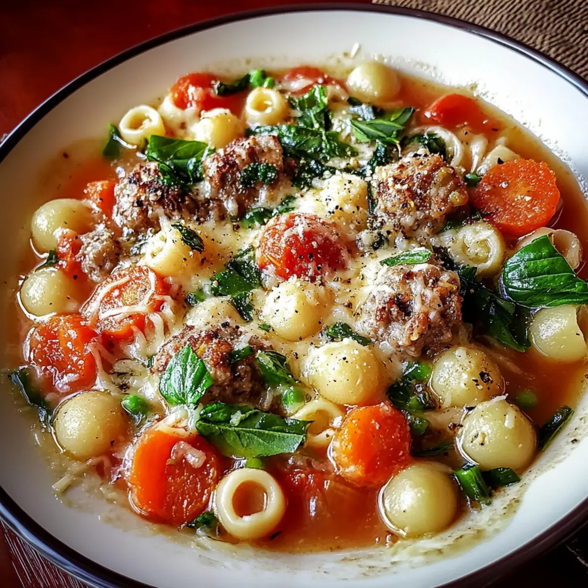 Parmesan Sausage Soup