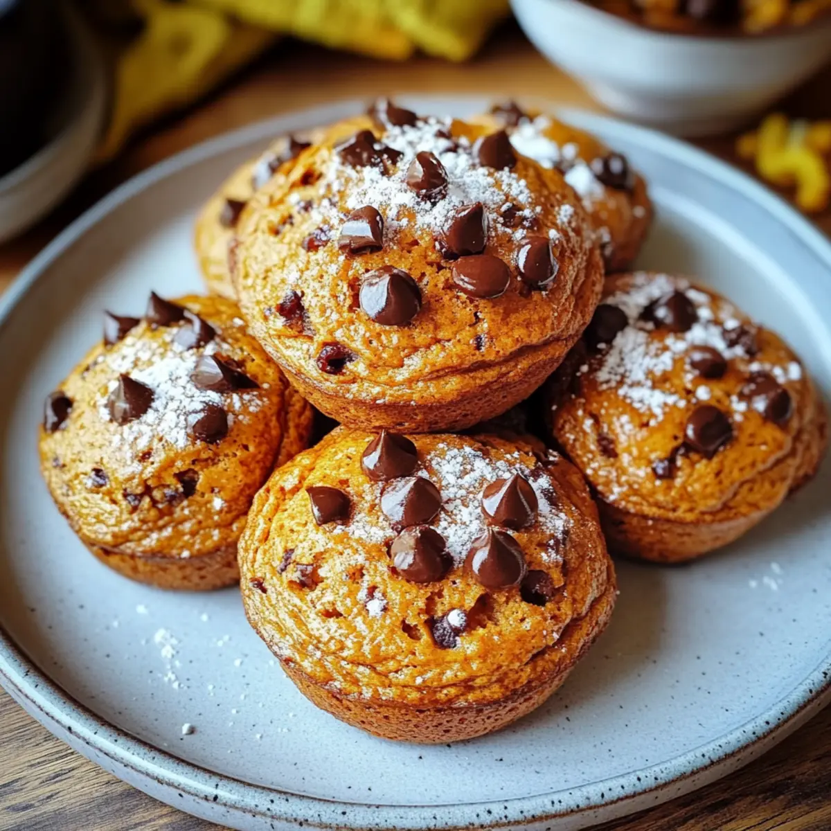 Pumpkin Chocolate Chip Muffins Gluten Free