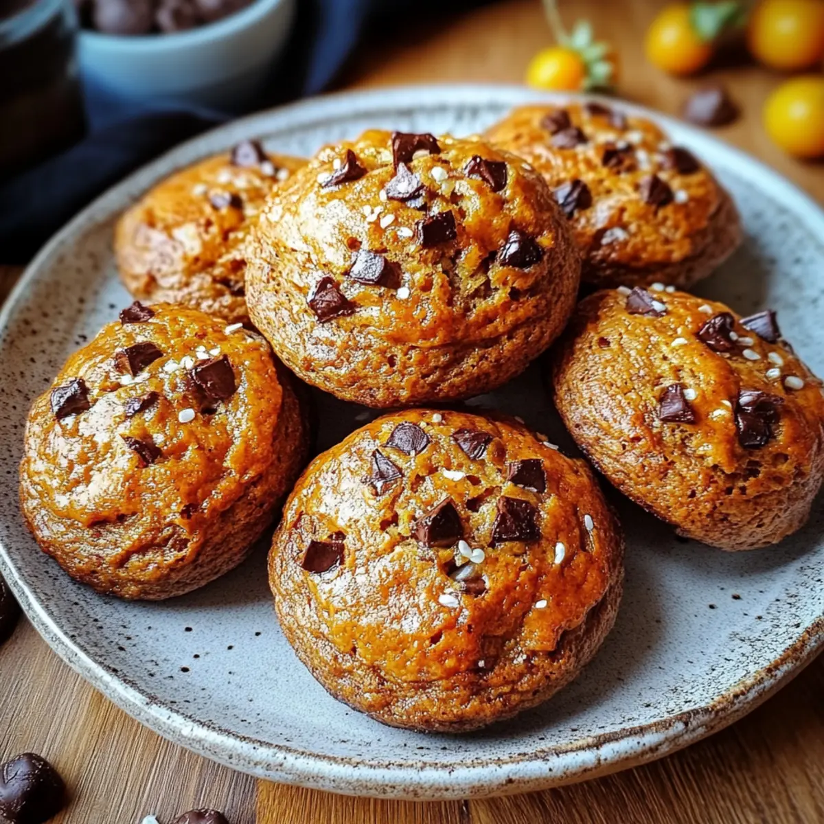 Pumpkin Chocolate Chip Muffins Gluten Free