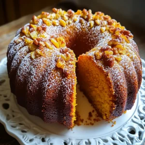 Pumpkin Rum Cake