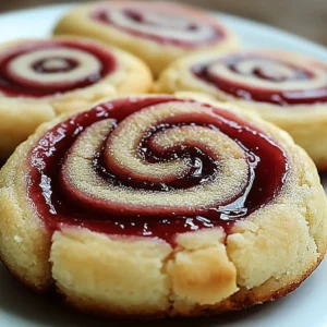 Raspberry Swirl Shortbread Cookies