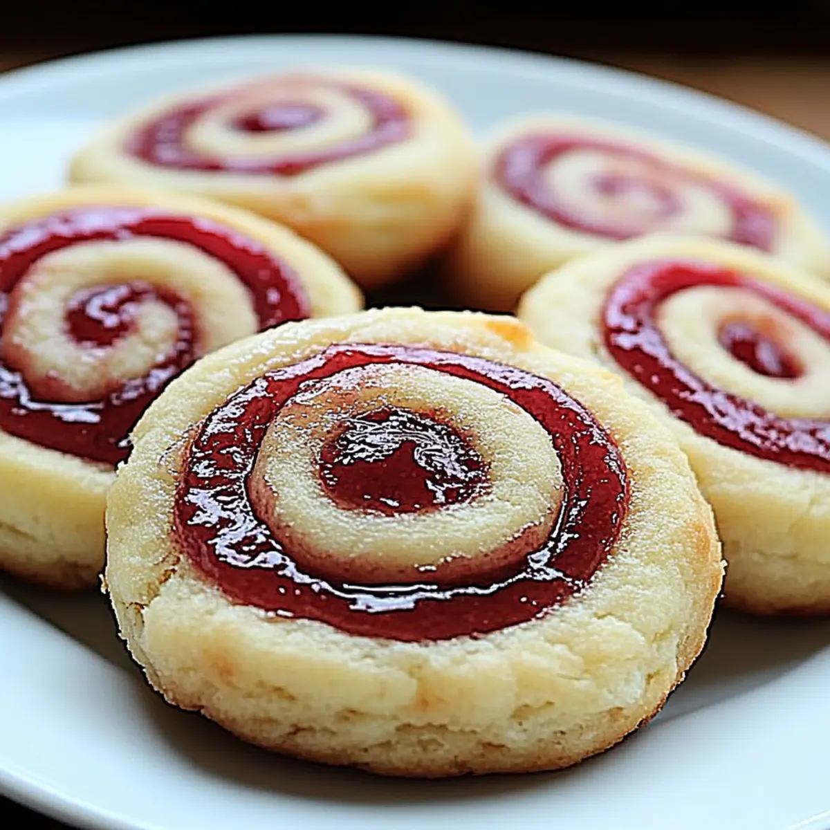 Raspberry Swirl Shortbread Cookies