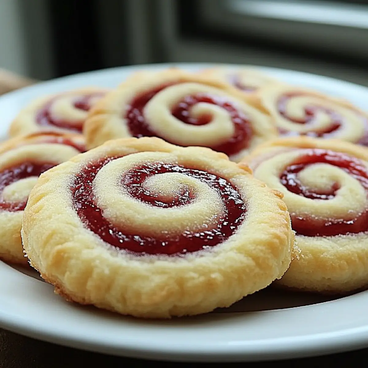 Raspberry Swirl Shortbread Cookies