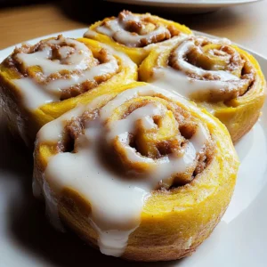 Soft Pumpkin Cinnamon Rolls