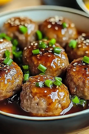 Sweet and Spicy Asian Turkey Meatballs