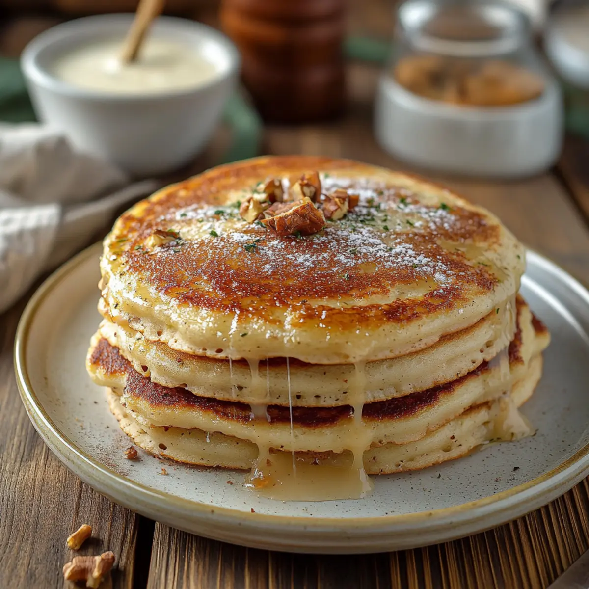 Vanilla Cinnamon Buttermilk Pancakes